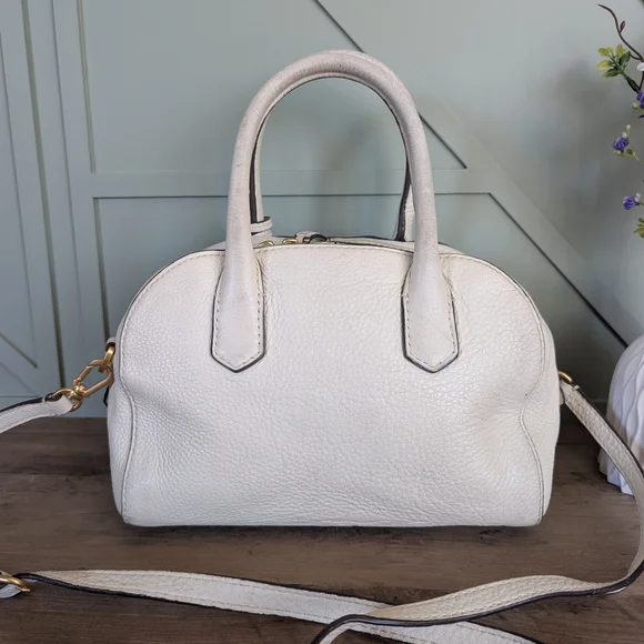 Tory Burch McGraw Small Satchel, an elegant pebbled leather  Crossbody bag - Picture 7 of 15